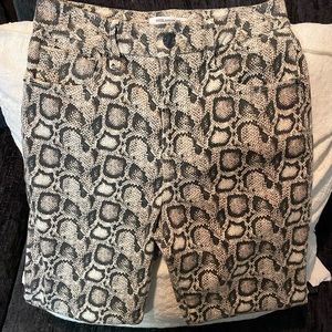 Good American snake print Jeans